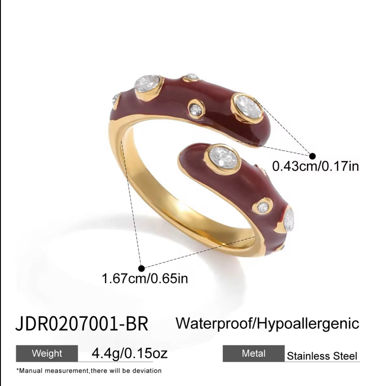 Aurora Band Ring - 18k Gold plated