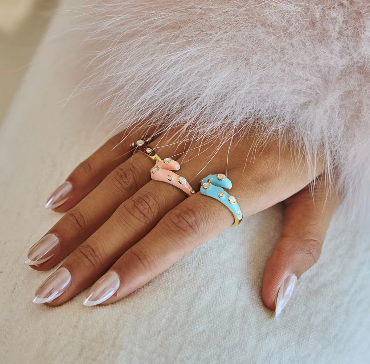 Aurora Band Ring - 18k Gold plated