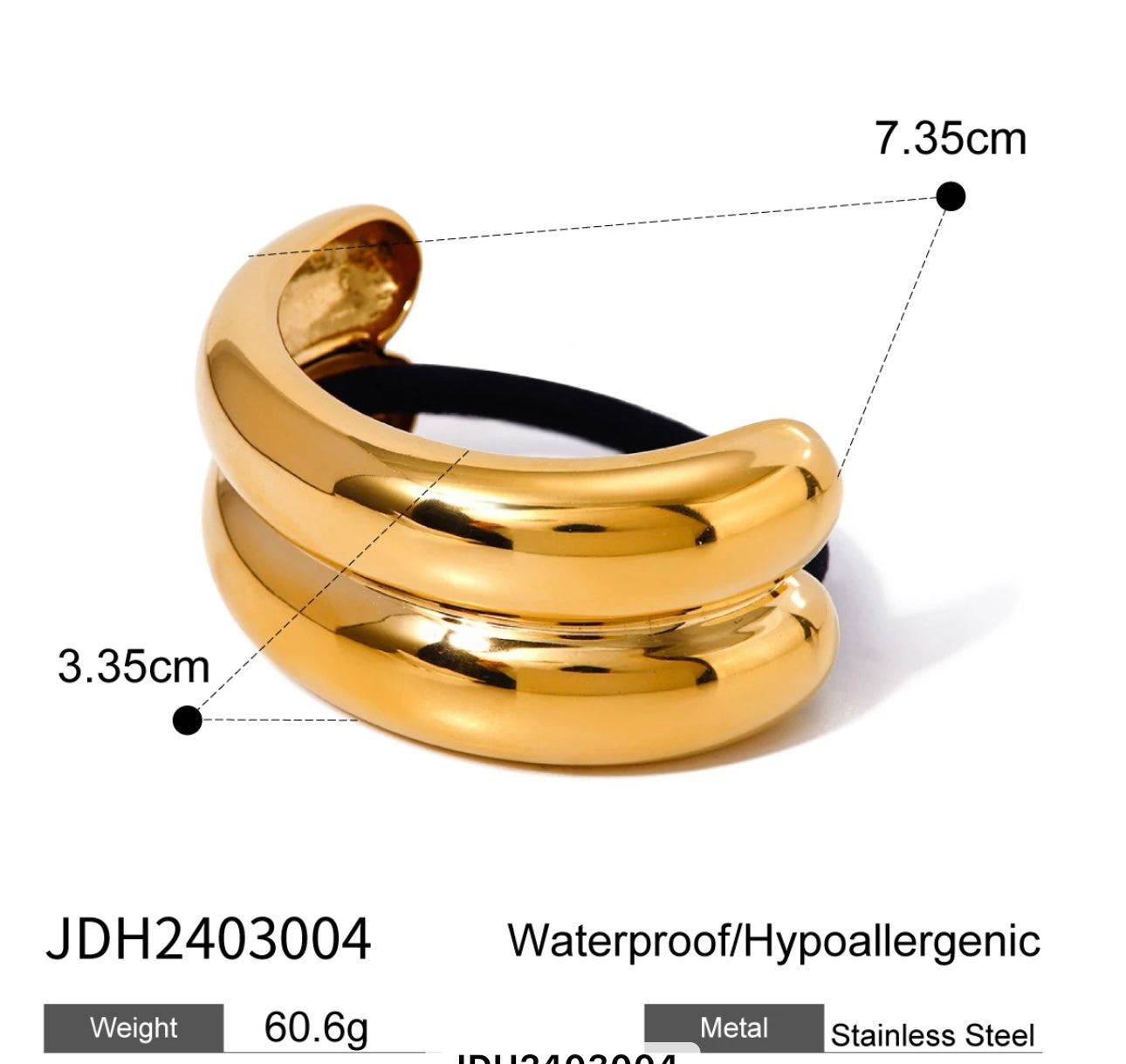 June Double Pony Cuff