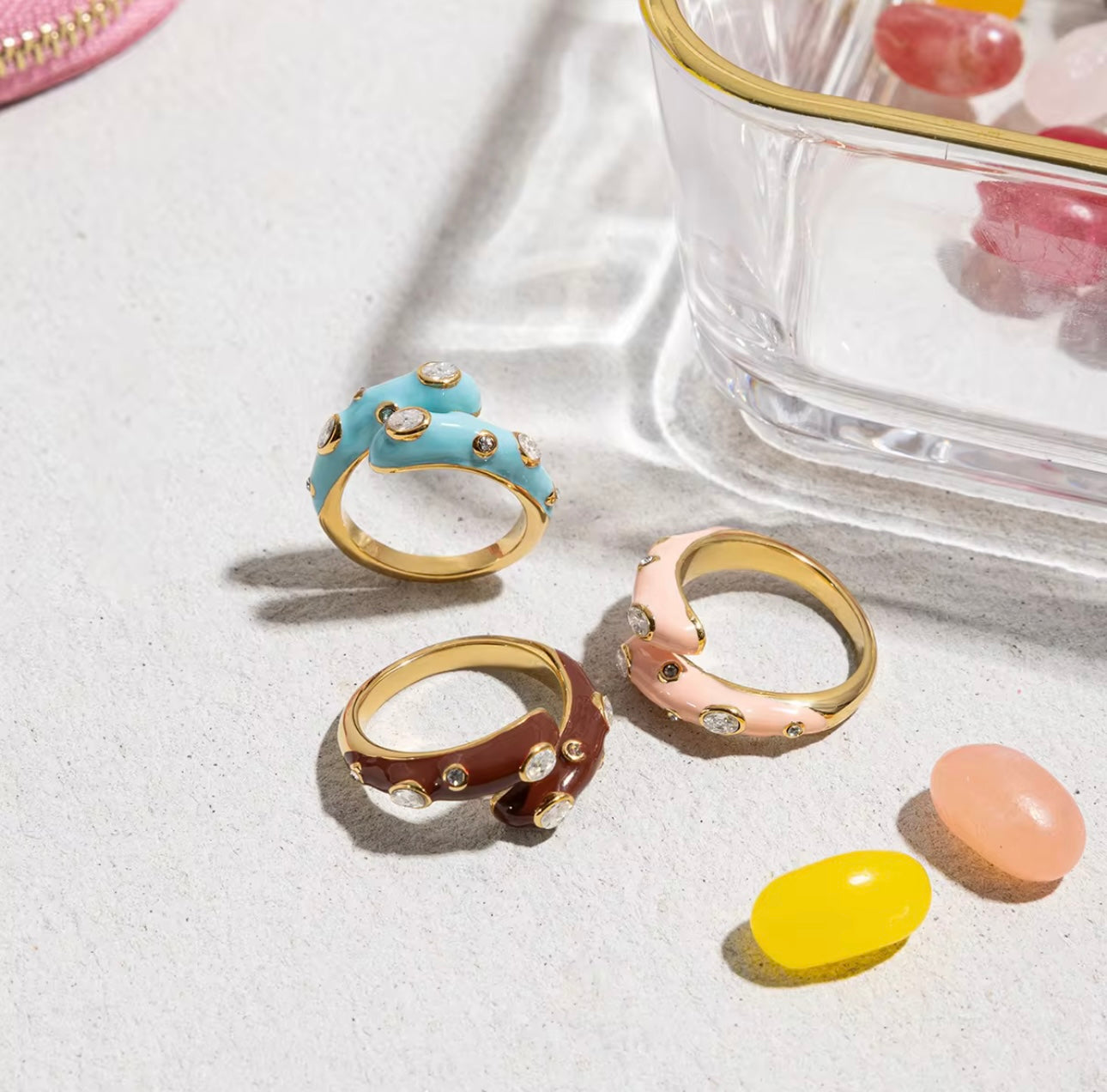 Aurora Band Ring - 18k Gold plated