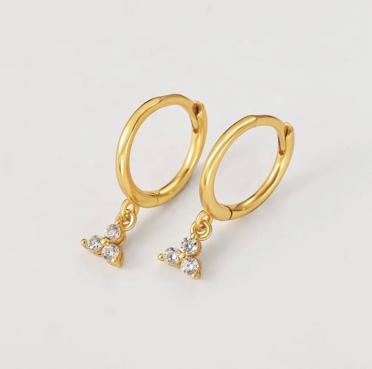 Vega Dainty Huggie - 92.5 sterling silver 18k Gold Plated