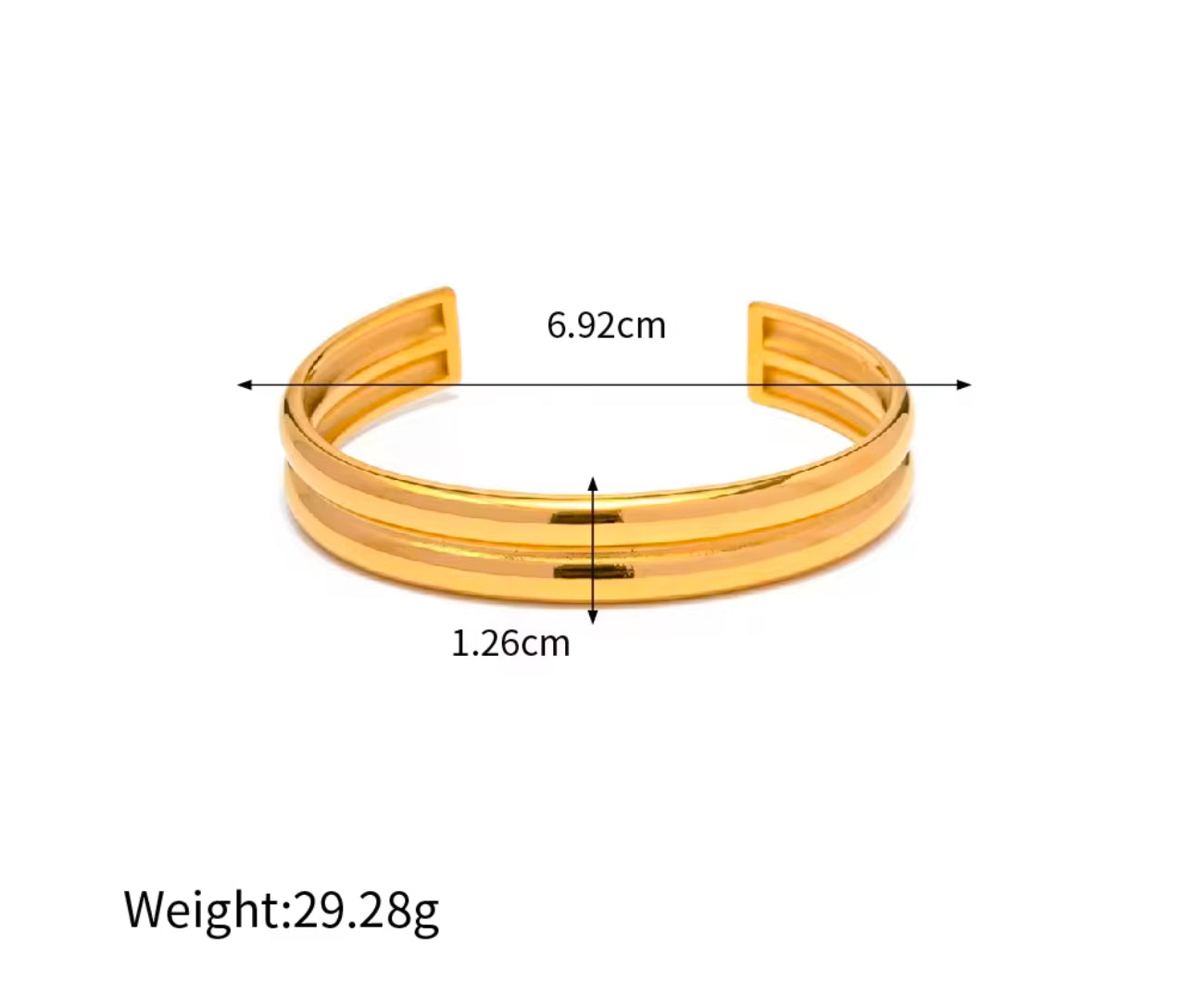 Twin Cuff Bangle
