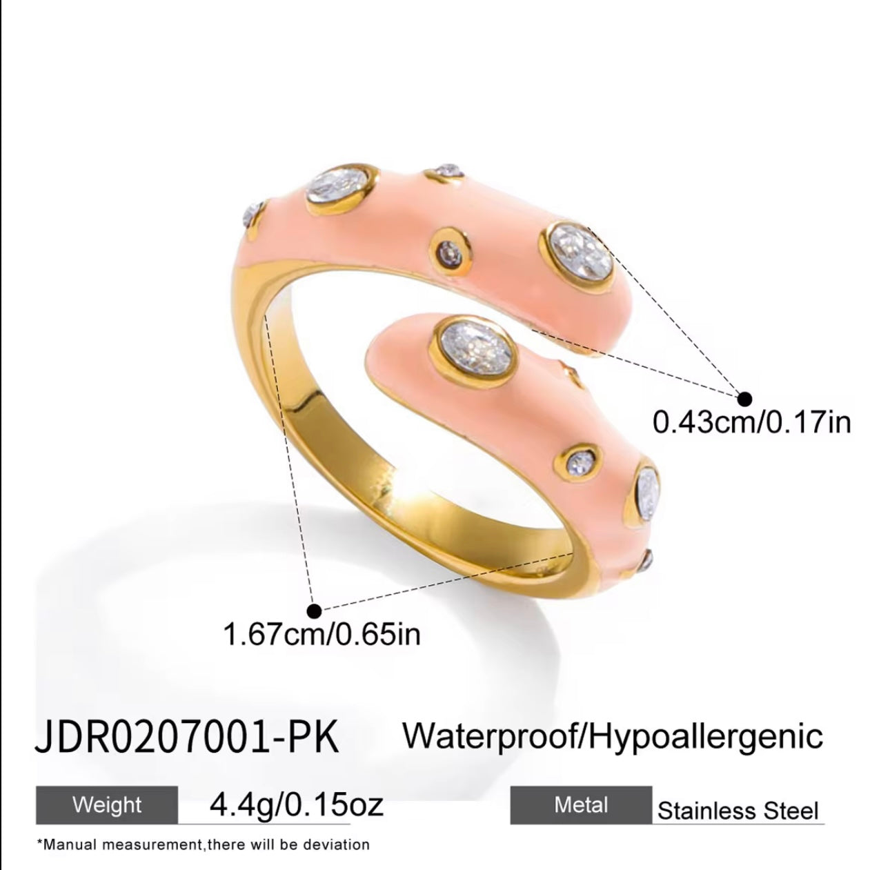 Aurora Band Ring - 18k Gold plated