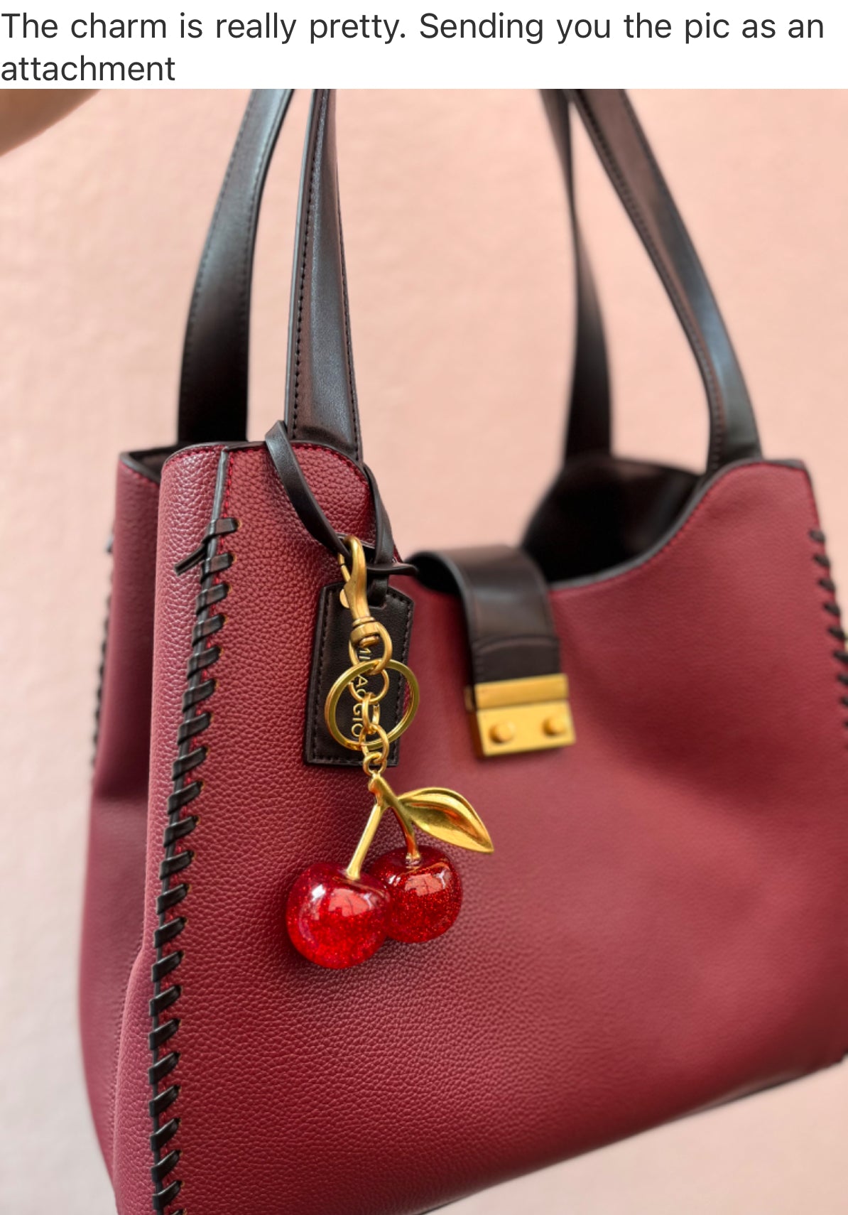 Cherry Charm Tag