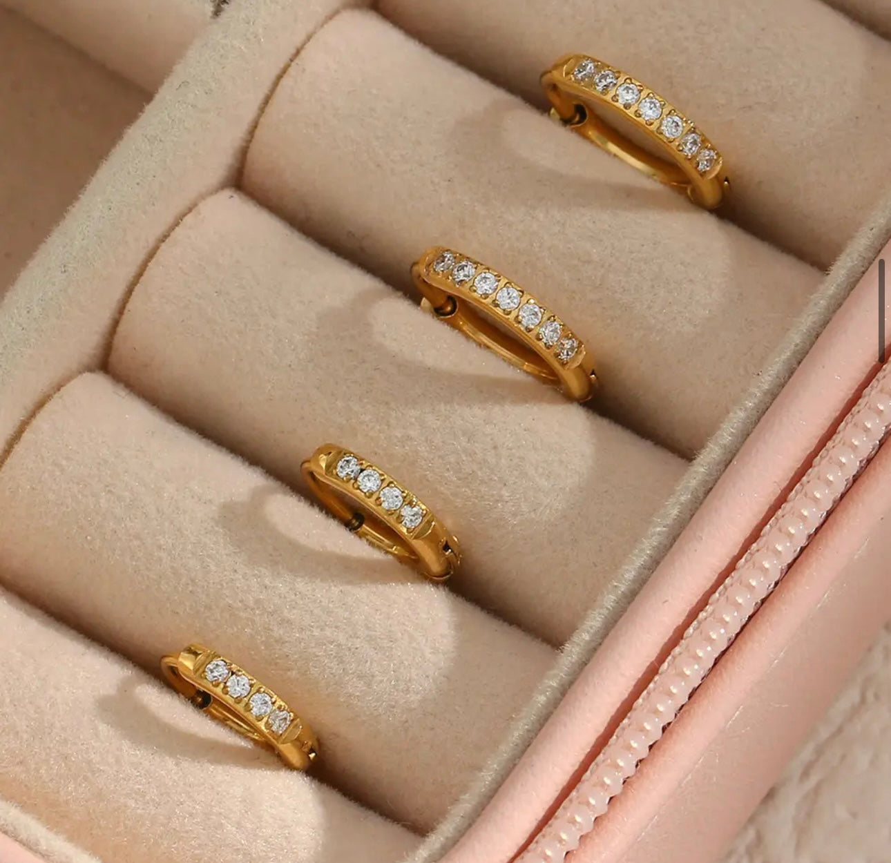 Piercing Huggies - 18k gold plated