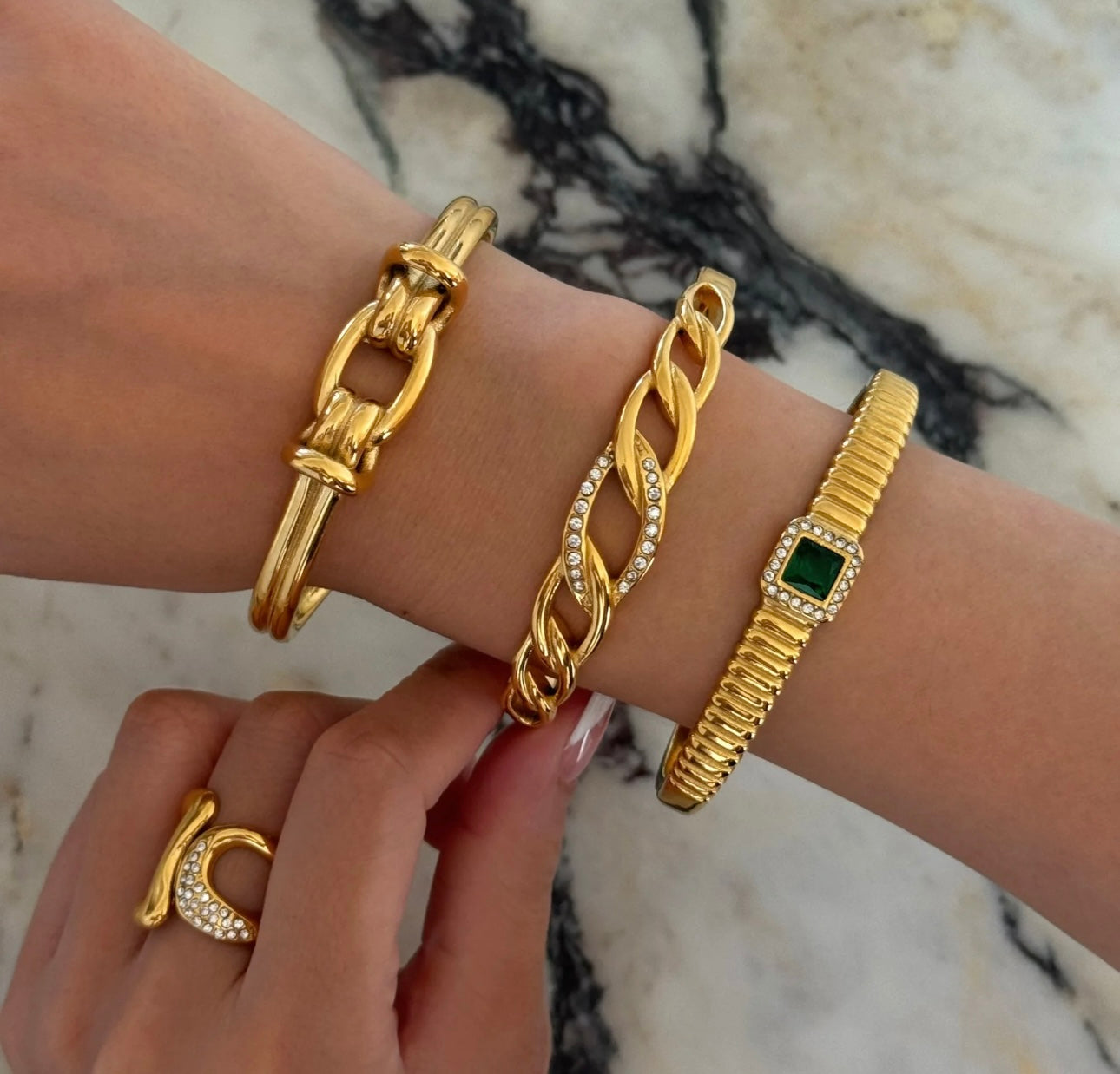 Cuban Bangle Bracelet