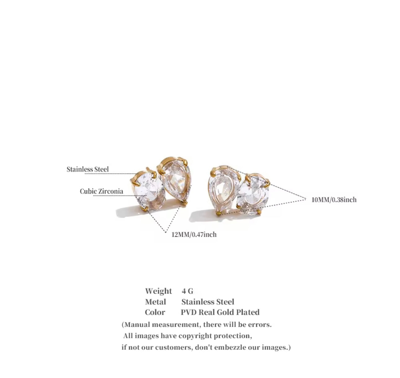 Toi et Moi ear studs