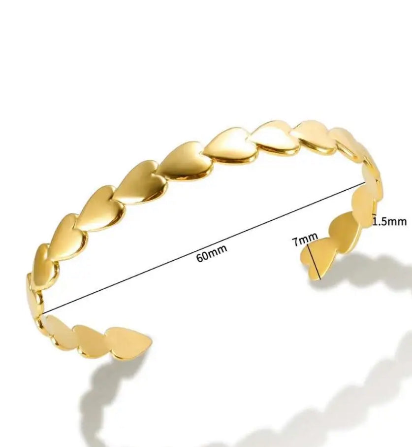 Heart Cuff Bracelet