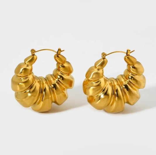 Crossaint chunky Hoop