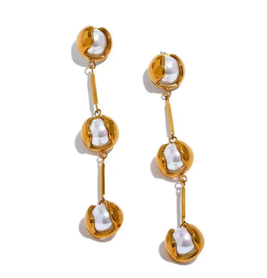 Melted Pearl Earrings