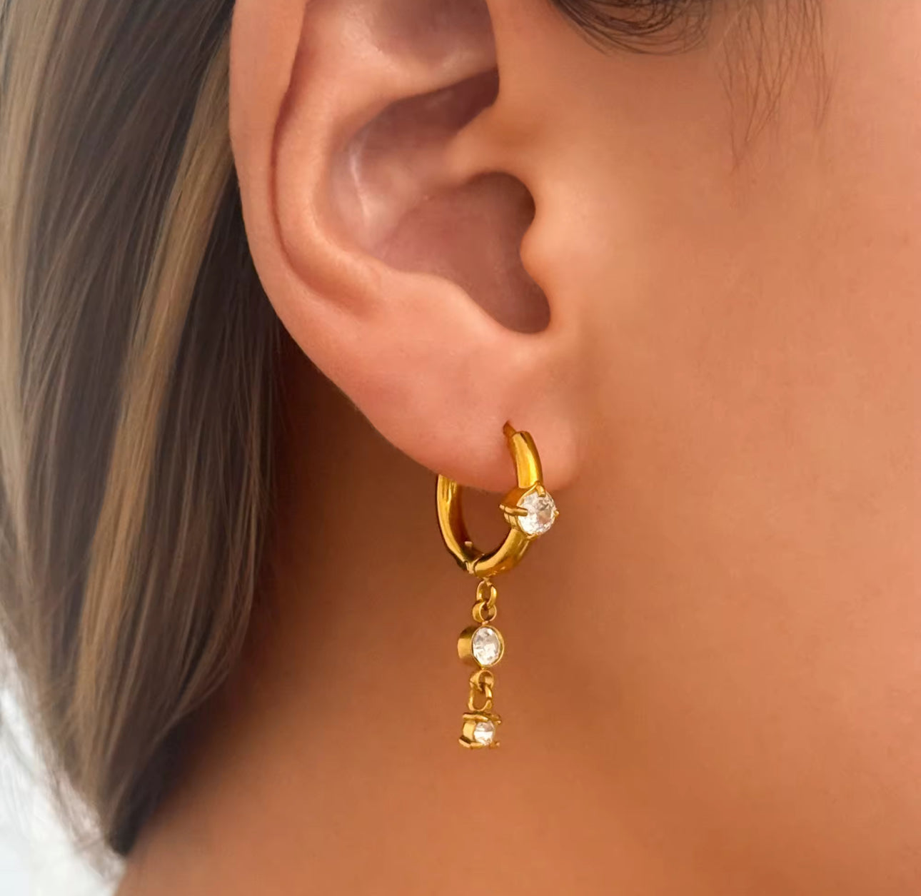 Bliss Huggies- 18k gold plated