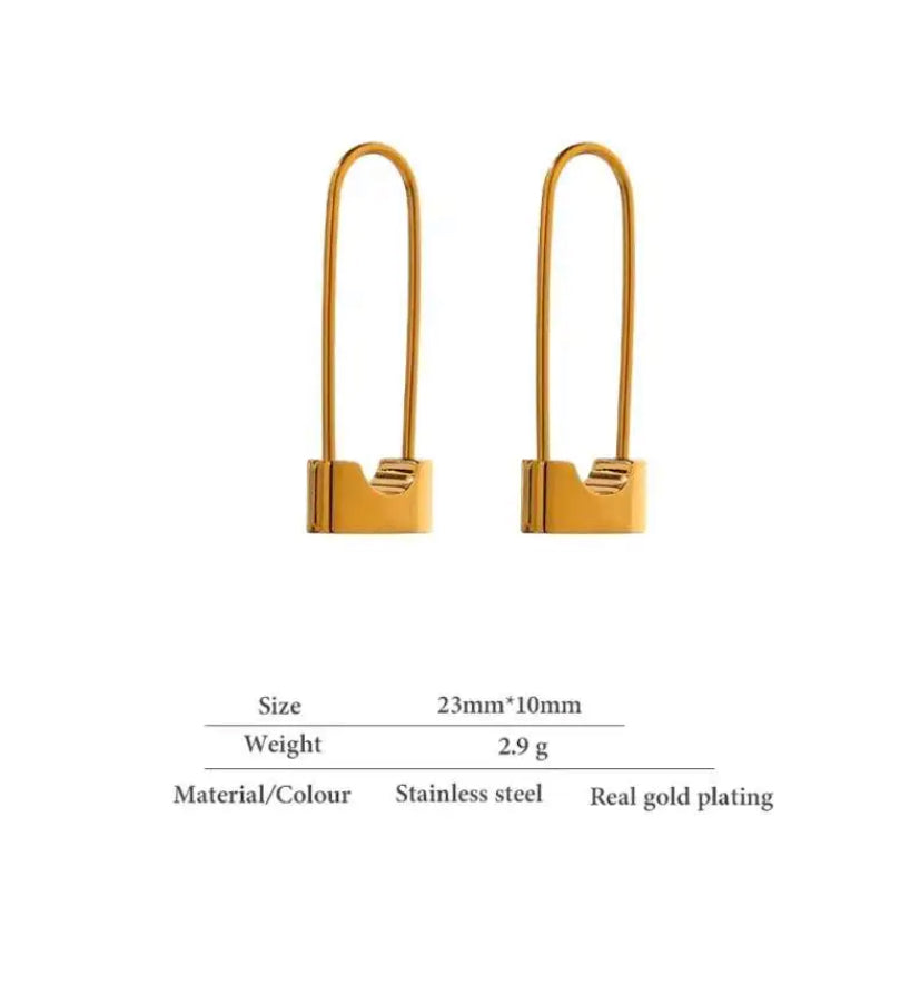 Safety Pin Earring