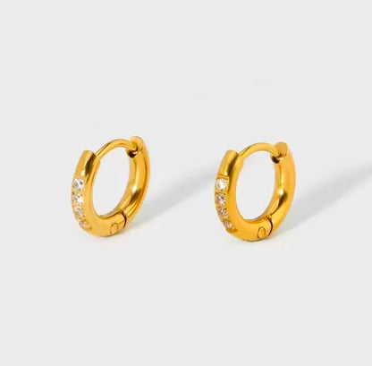 Piercing Huggies - 18k gold plated