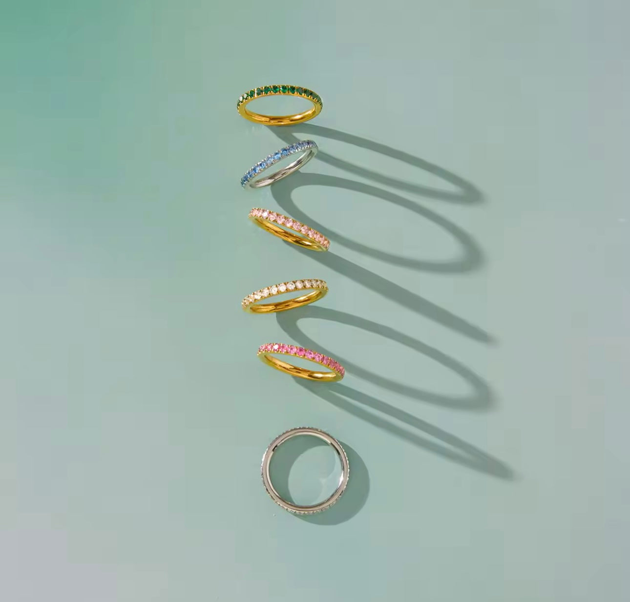 Spring Ring - 18k gold plated