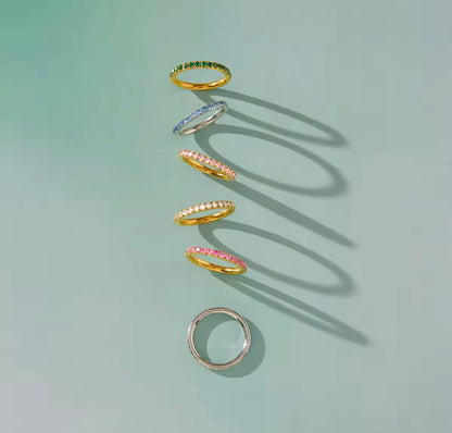 Spring Ring - 18k gold plated