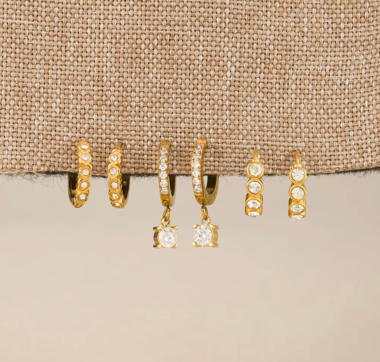Evy set of 3 - 18k gold plated
