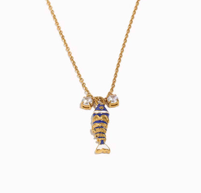 Aqua Muse - 18k gold plated