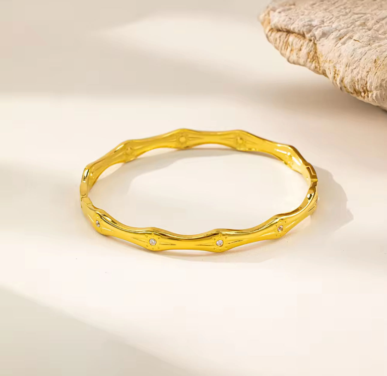 Dune Bangle - 18k Gold Plated