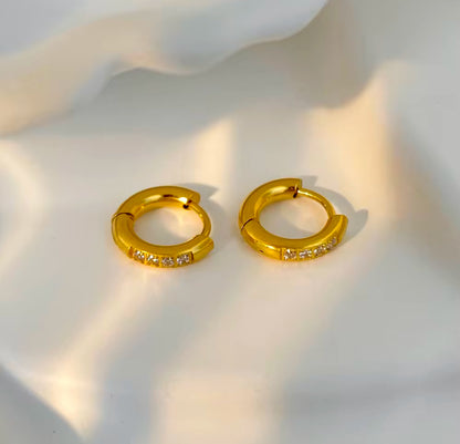 Piercing Huggies - 18k gold plated