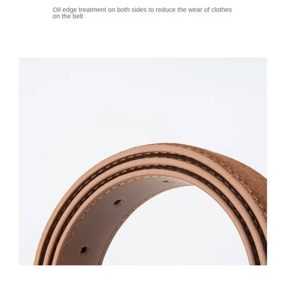 Suede Belt - 18k Gold Plated Buckle