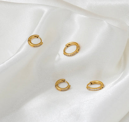 Piercing Huggies - 18k gold plated
