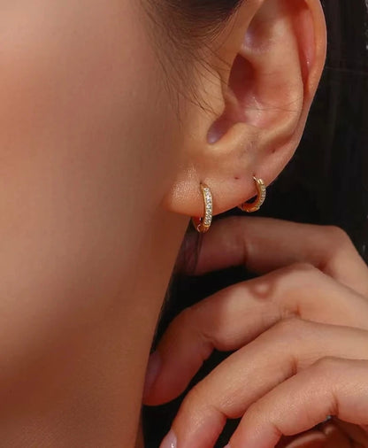 Piercing Huggies - 18k gold plated