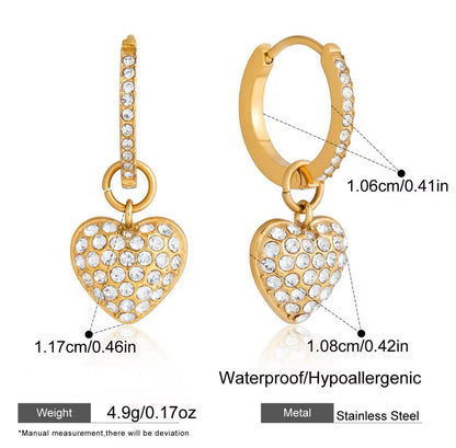 Hearty Hoop - 18k gold plated