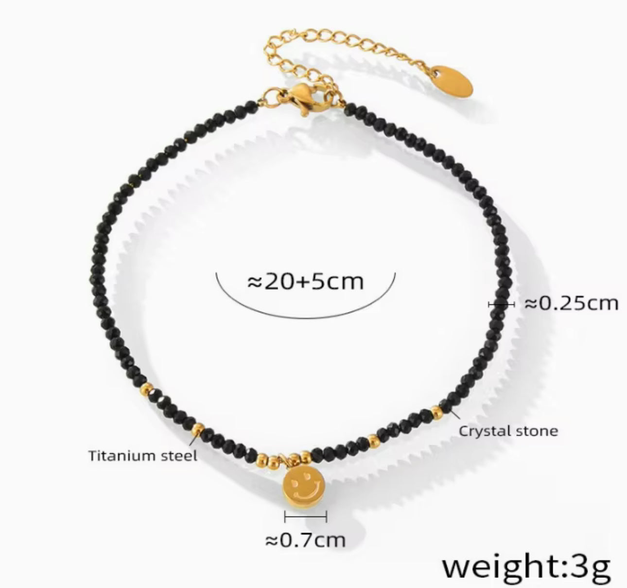 Kala Dhaga Anklet - 18k gold plated
