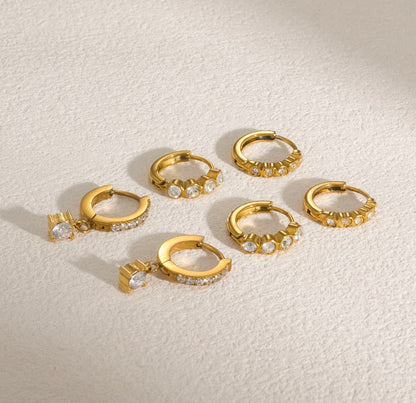 Evy set of 3 - 18k gold plated
