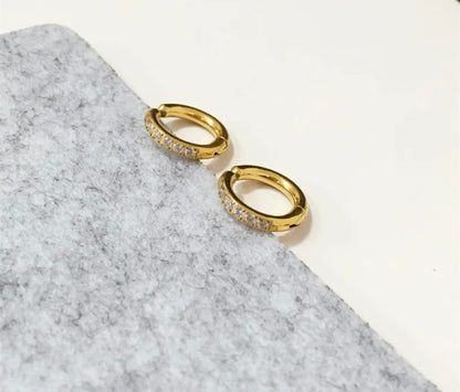 Piercing Huggies - 18k gold plated