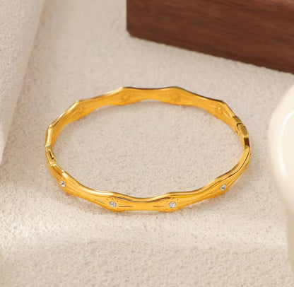 Dune Bangle - 18k Gold Plated