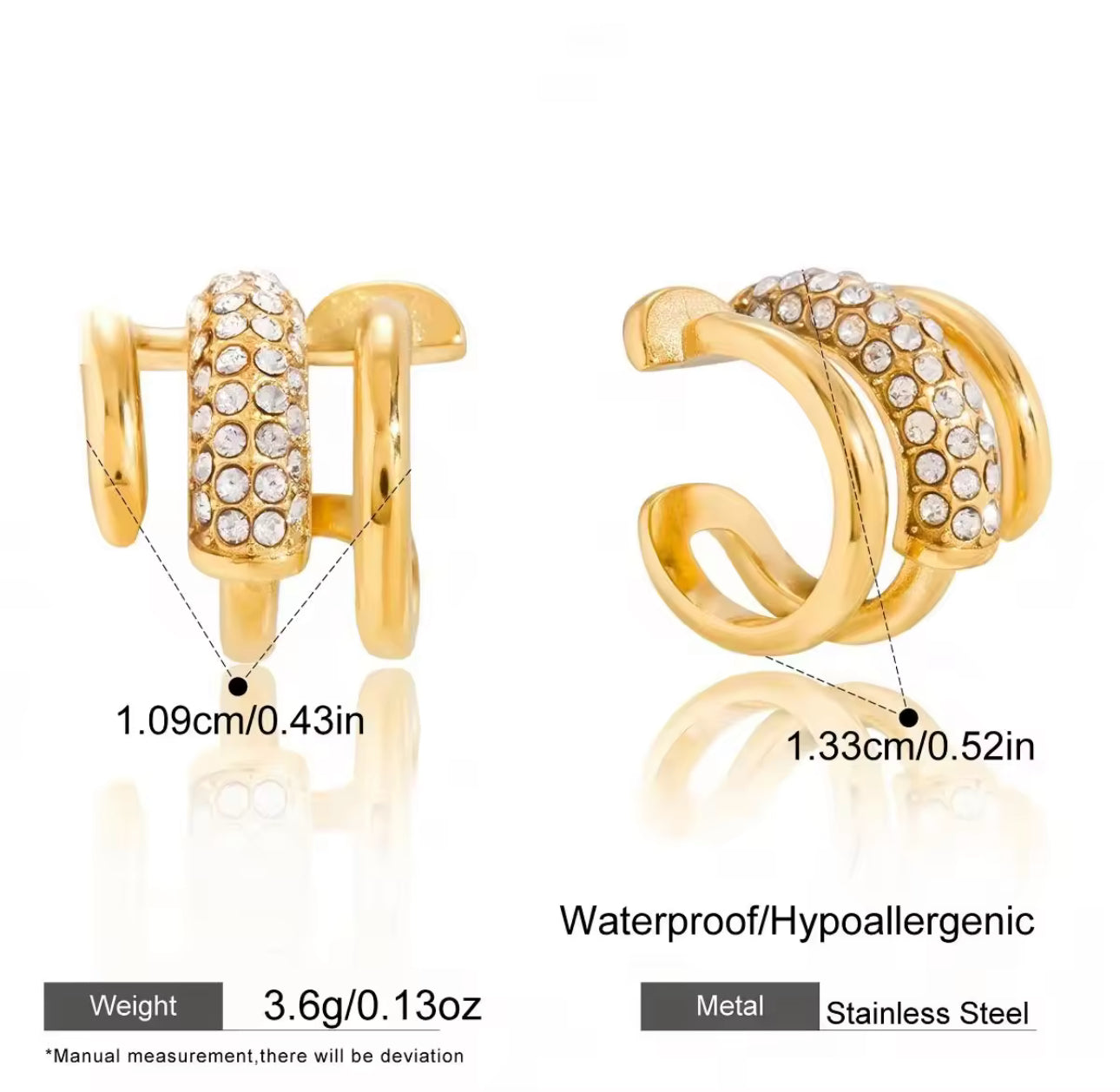 Nail Clip on Cuff