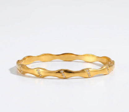 Dune Bangle - 18k Gold Plated