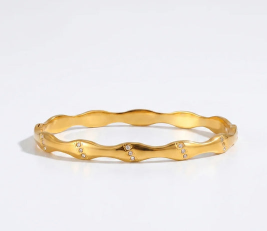 Dune Bangle - 18k Gold Plated