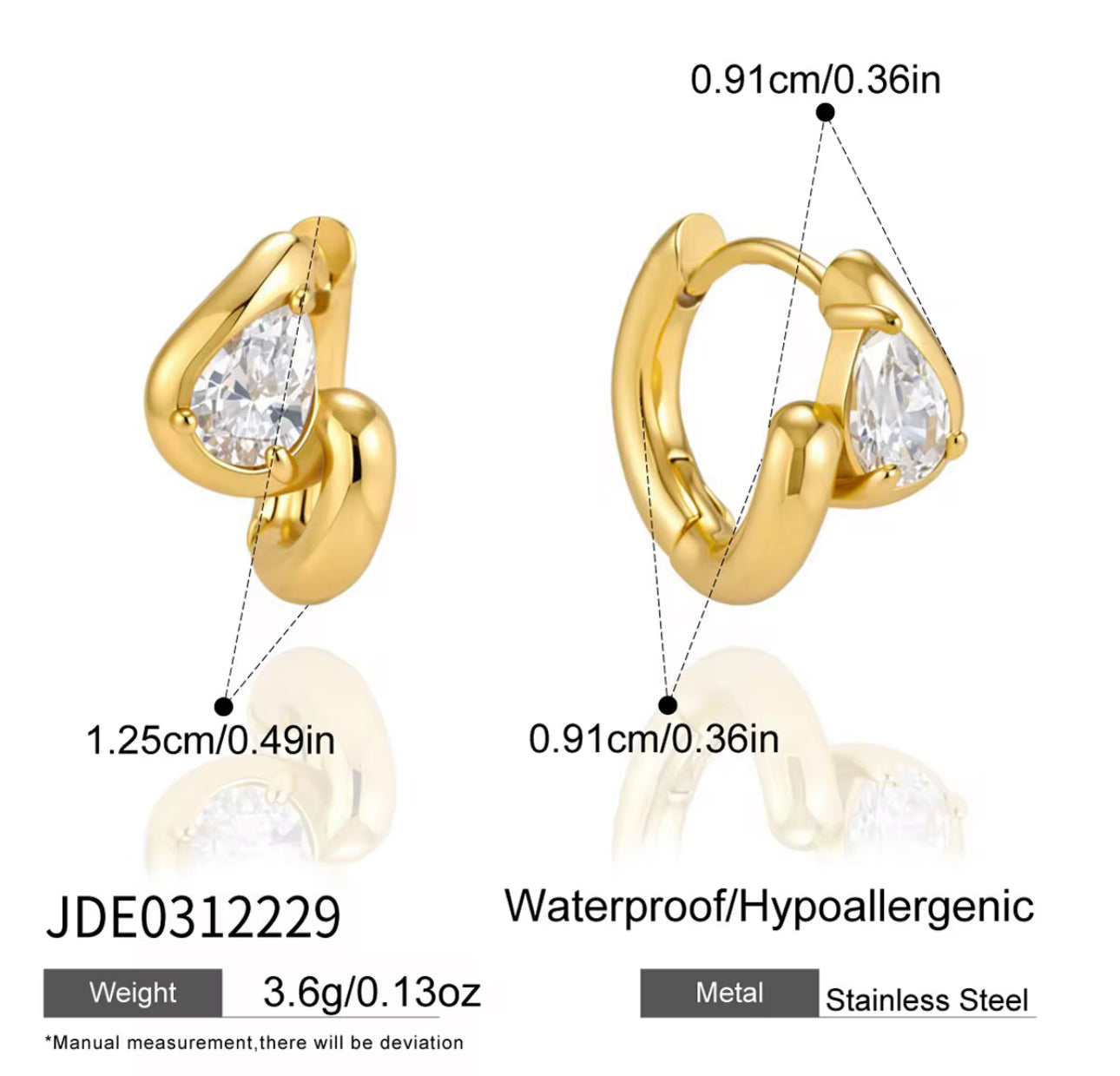 Berry Hoops - 18k Gold Plated