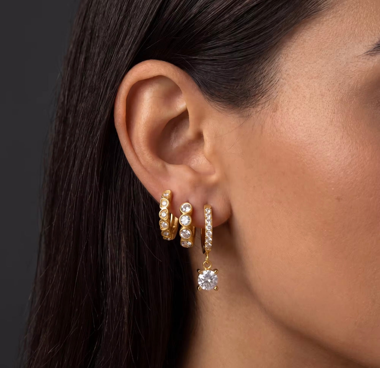 Evy set of 3 - 18k gold plated