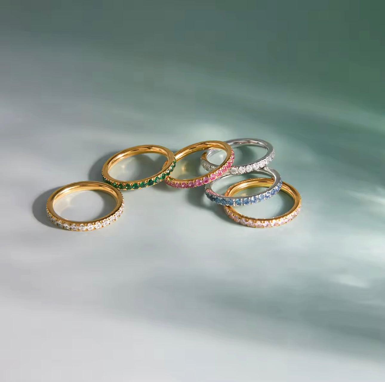 Spring Ring - 18k gold plated