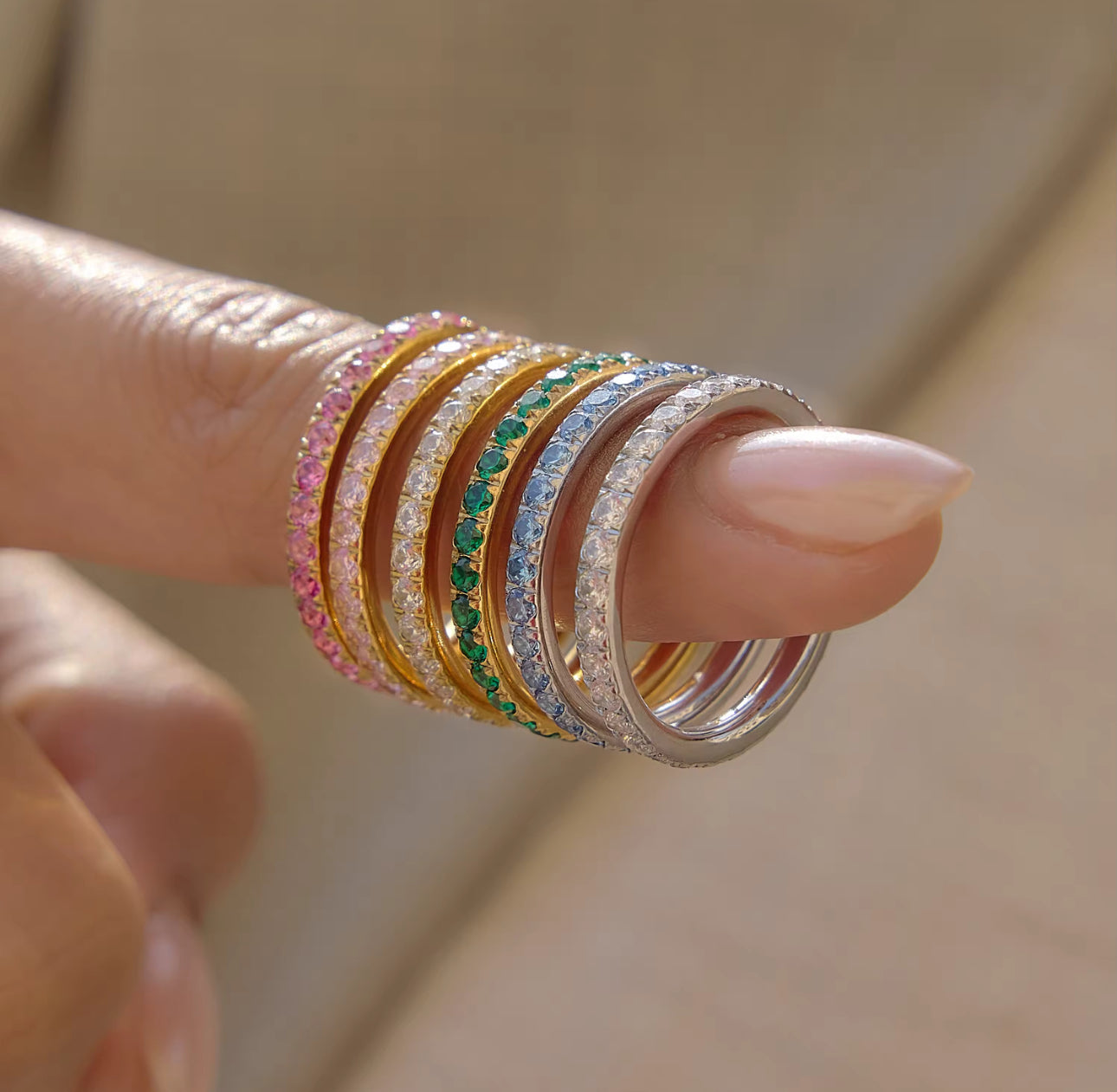 Spring Ring - 18k gold plated