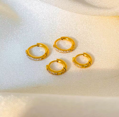 Piercing Huggies - 18k gold plated