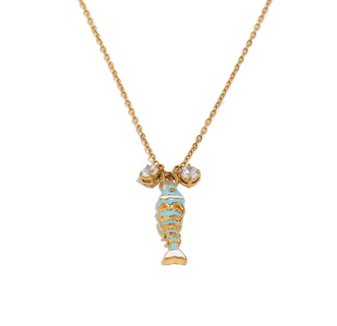 Aqua Muse - 18k gold plated