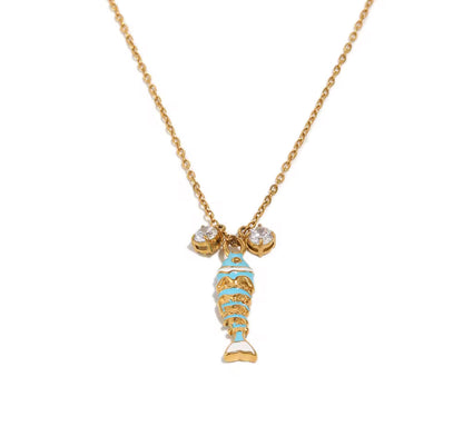 Aqua Muse - 18k gold plated