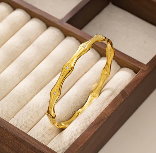 Dune Bangle - 18k Gold Plated