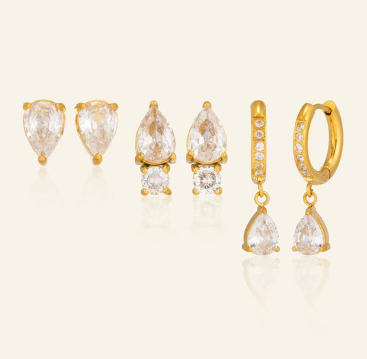 Tear drop Set of 3