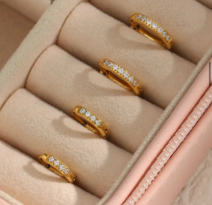 Piercing Huggies - 18k gold plated