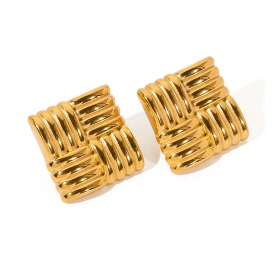 Vintage Wave Studs