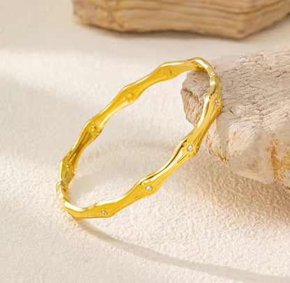 Dune Bangle - 18k Gold Plated