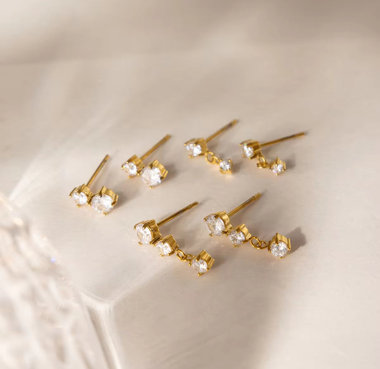 Iris Set of 3 - 18k Gold plated