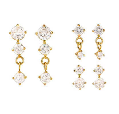 Iris Set of 3 - 18k Gold plated