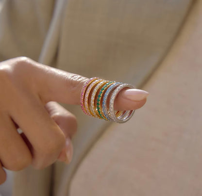 Spring Ring - 18k gold plated