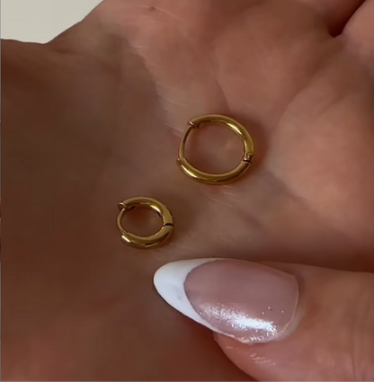 Piercing Huggies - 18k gold plated